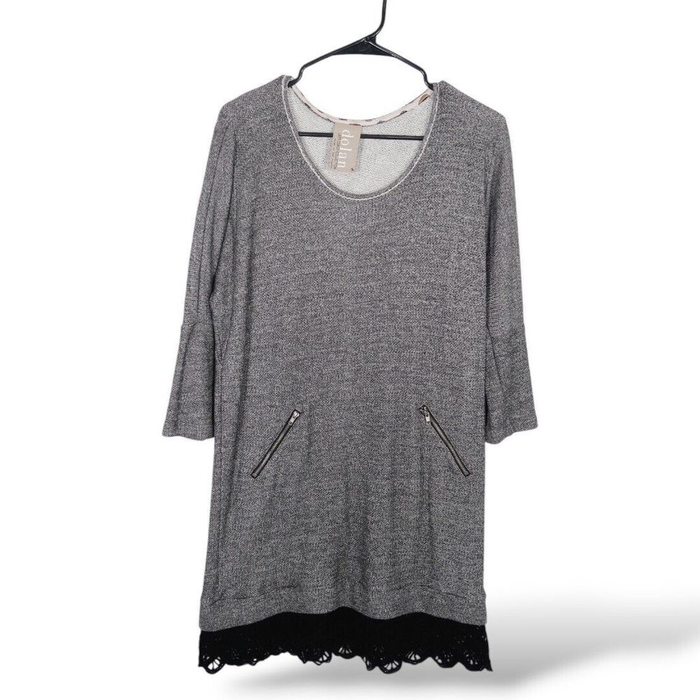 Dolan Anthropologie Sweater Dress‎ M Fiona Tunic Lace Trim